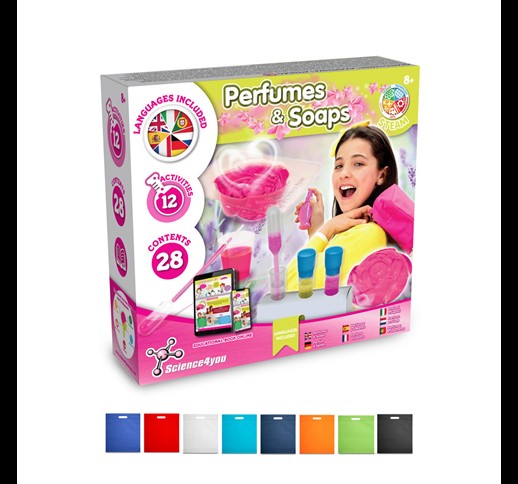 Perfume & Soap Factory Kit IV. Educational game supplied with a non-woven gift bag (80 g/m²)
