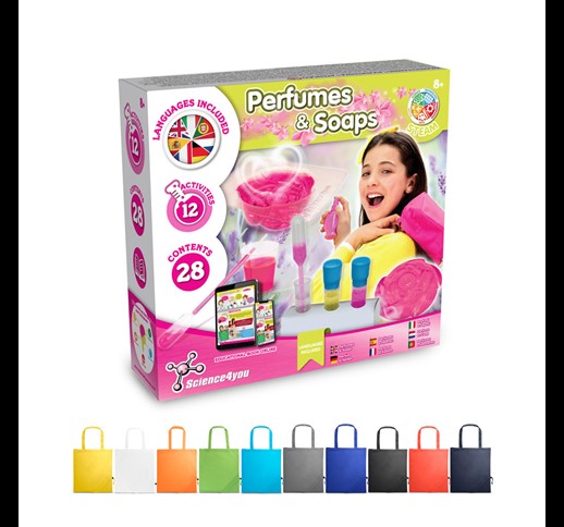 Perfume & Soap Factory Kit V. Educational game supplied with a 190T folding gift bag