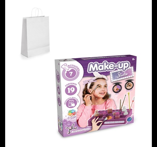 Makeup Studio Kit III. Educational kit supplied with a kraft paper gift bag (100 g/m²)