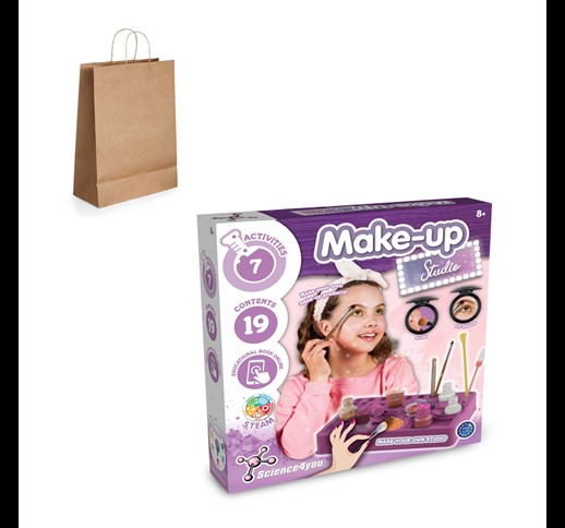 Makeup Studio Kit IV. Educational kit supplied with a kraft paper gift bag (115 g/m²)