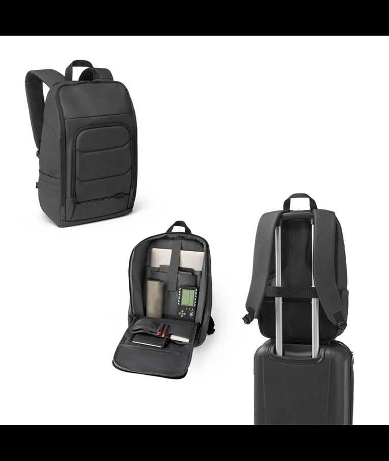 TOULON. 600D recycled polyester high-density water-resistant notebook backpack 16"