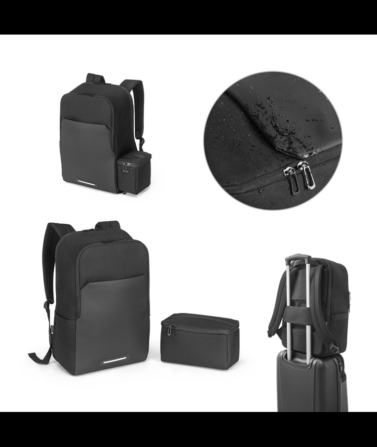 BELFAST. 2-in-1 backpack with thermal bag included that can be used together or separately