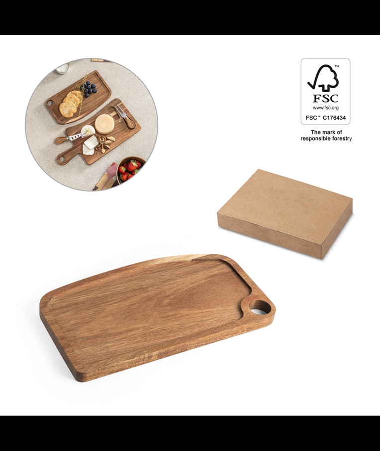CAPER. Acacia wood board
