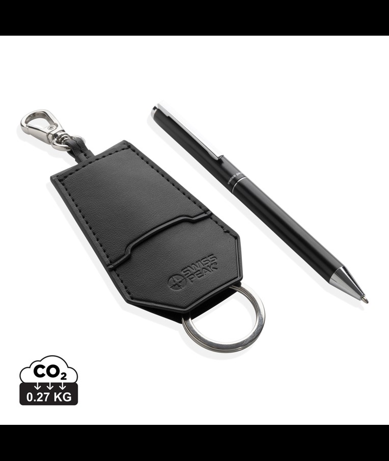 SP Tula RCS certified recycled PU key holder and pen set
