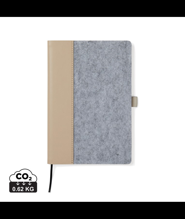 VINGA Albon GRS recycled felt notebook