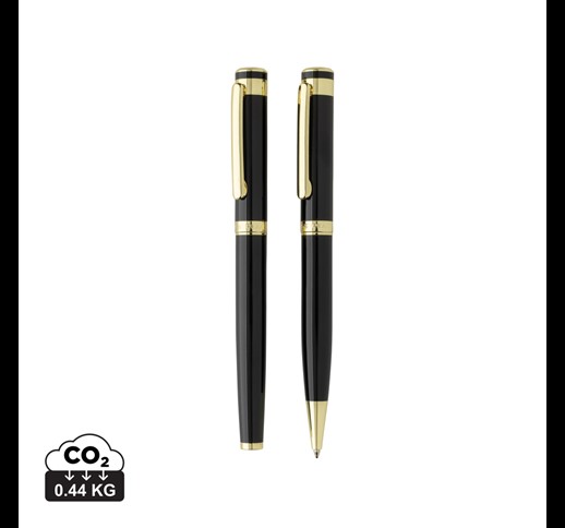 Swiss Peak Luca RCS recycled brass deluxe pen set