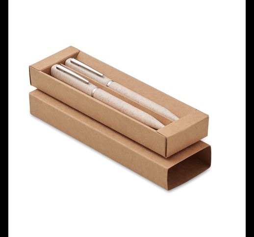 PEAT - Wheat straw/ABS twist pen set