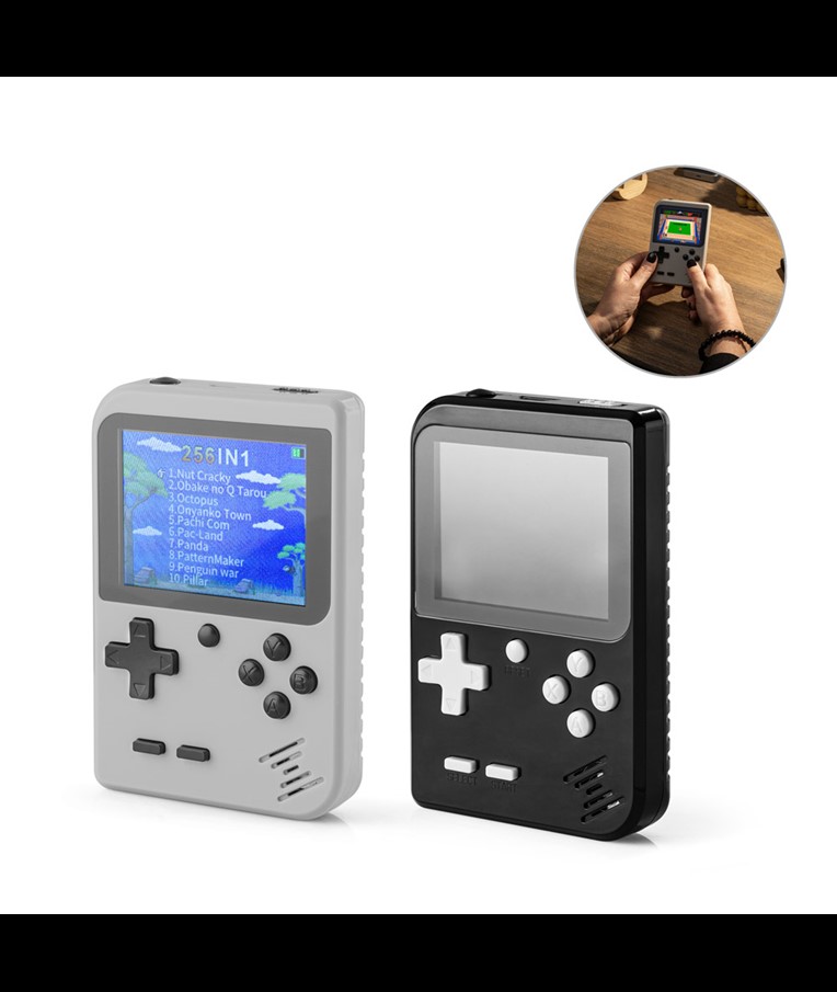 BOWSER. Portable games console with 256 classic games
