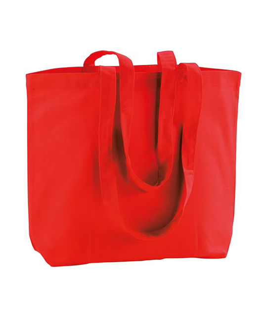 Alberobello 120 - 120 g/m2 cotton shopping bag, long handles and bottom gusset