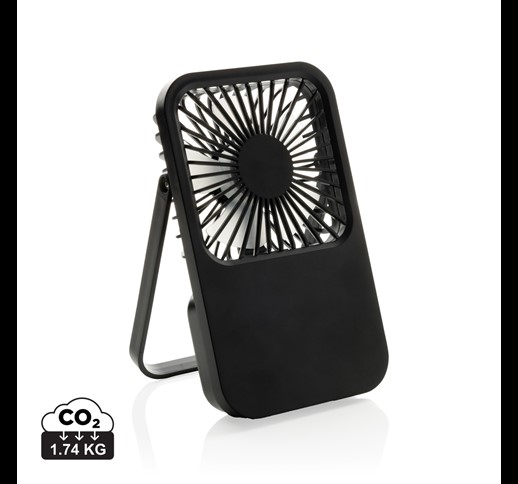 Aervina RCS recycled plastic re-chargeable desk fan