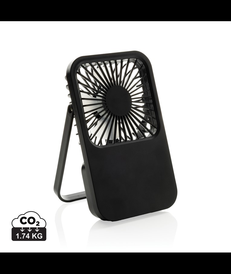 Aervina RCS recycled plastic re-chargeable desk fan