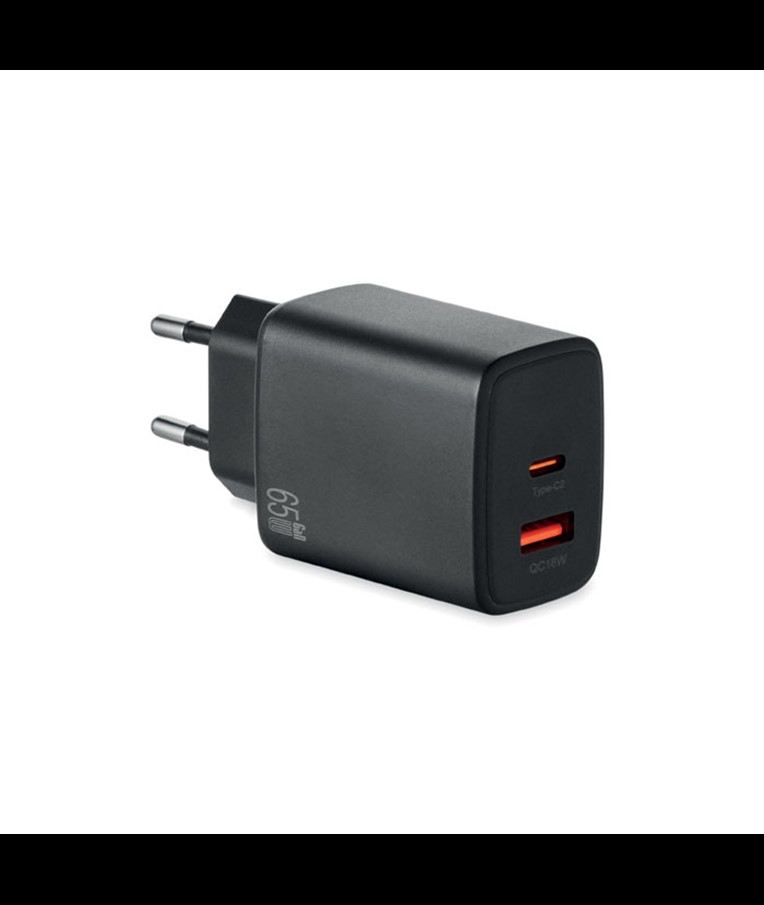 EXTEN - 2-polni stenski adapter/polnilnik EU