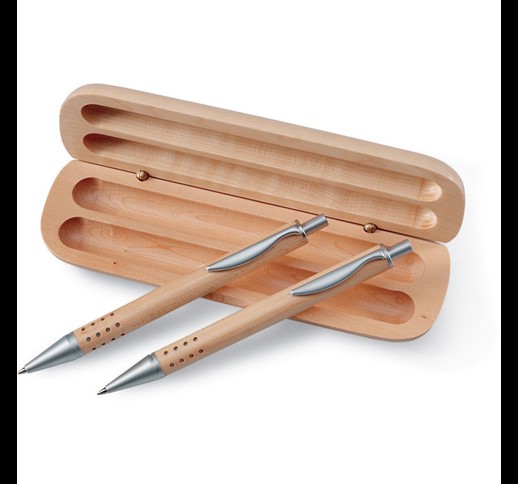 DEMOIN - Pen gift set in wooden box