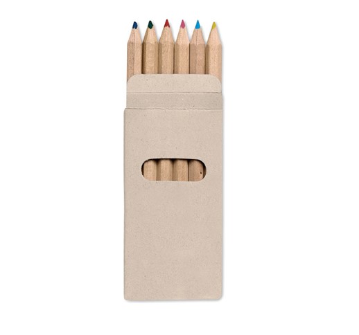 ABIGAIL - 6 barvnih svinčnikov v škatli
