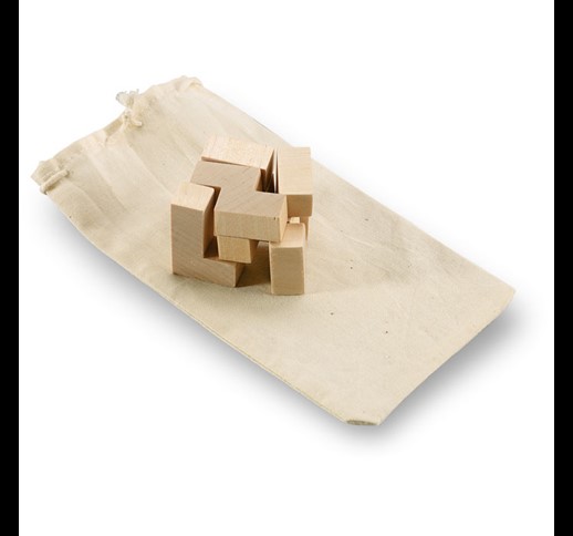 TRIKESNATS - Wooden puzzle in cotton pouch