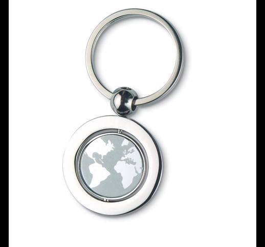 GLOBY - Globe metal key ring