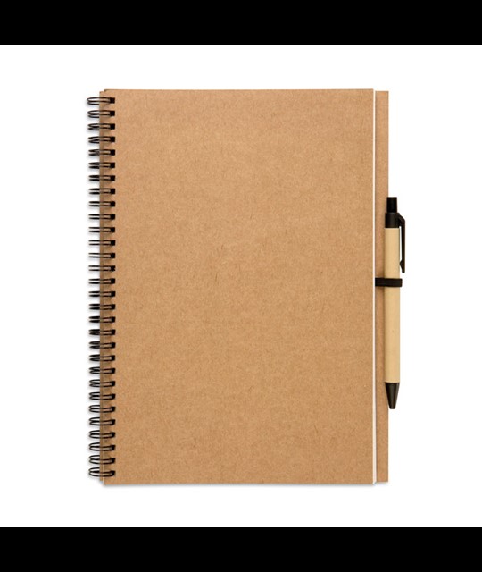 BLOQUERO PLUS - Recycled notebook with pen