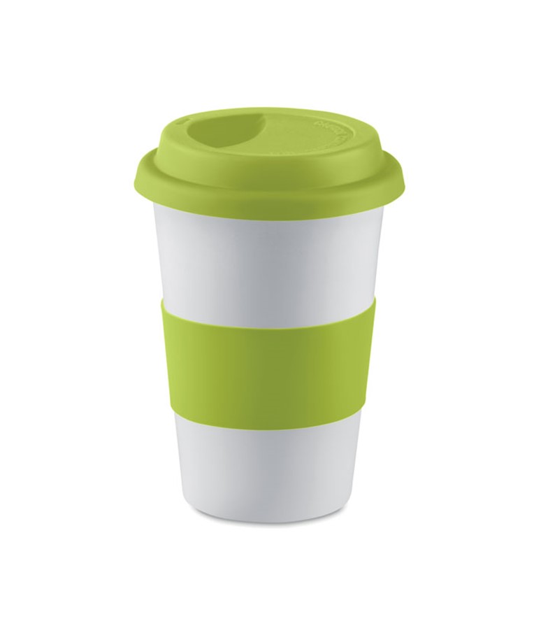 TRIBECA - Ceramic mug w/ lid and sleeve