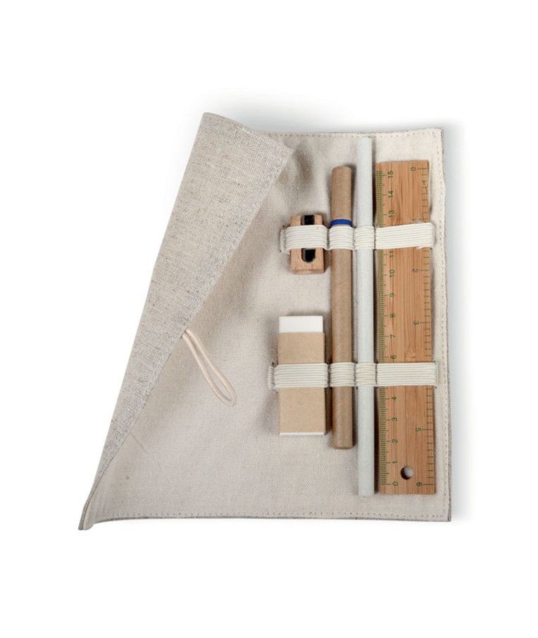 ECOSET - Stationary set in cotton pouch