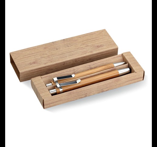 BAMBOOSET - Set peresa in svinčnika iz bambusa