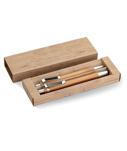 BAMBOOSET - Bamboo pen and pencil set