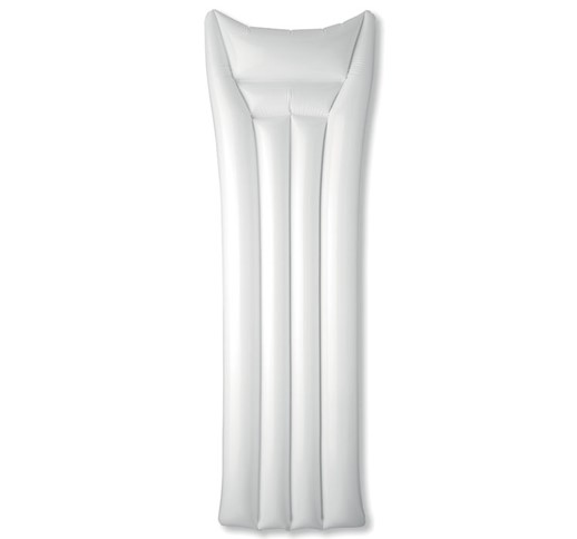 AIR WHITE - PVC vzmetnica za plažo enobarvna bela