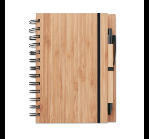 BAMBLOC - Bamboo notebook with pen lined