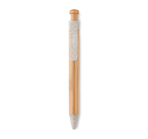 TOYAMA - ABS kemični svinčnik iz bambusa/pšenične slame