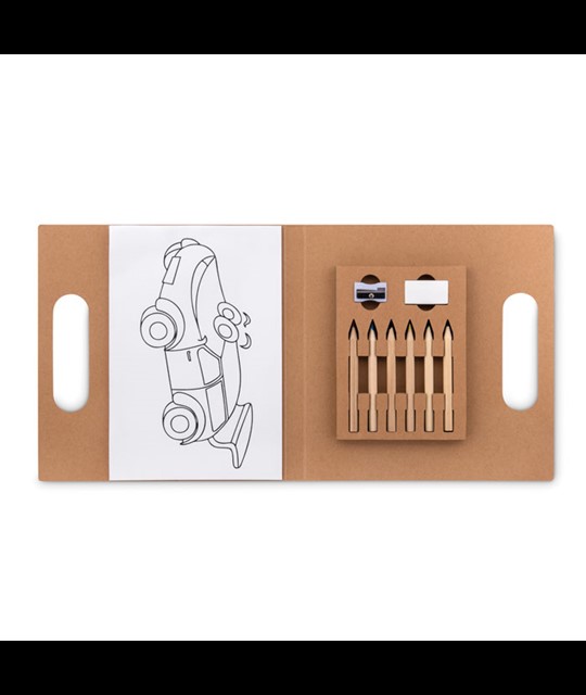 FOLDER2 GO - Set za barvanje s 6 svinčniki