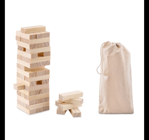 PISA - Tower game in cotton pouch