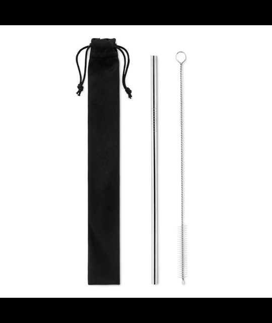 COLD STRAW - SS straw and brush in pouch