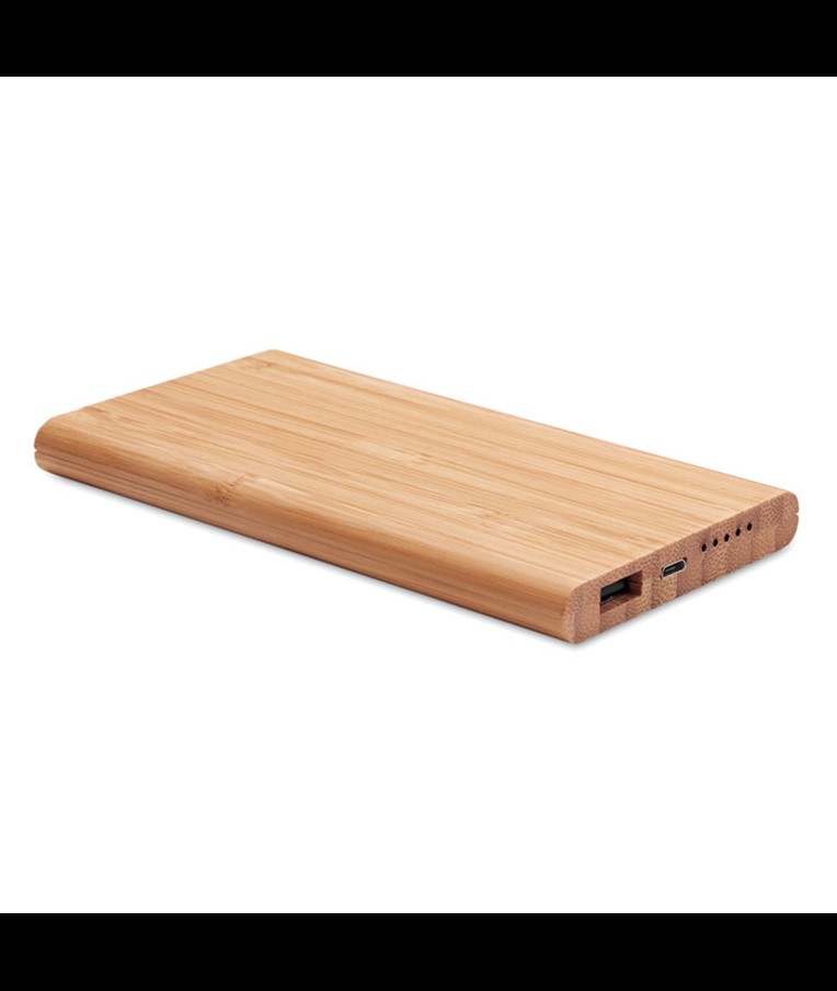 ARENA - Wireless power bank in bamboo