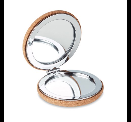 GUAPA CORK - Pocket mirror with cork cover
