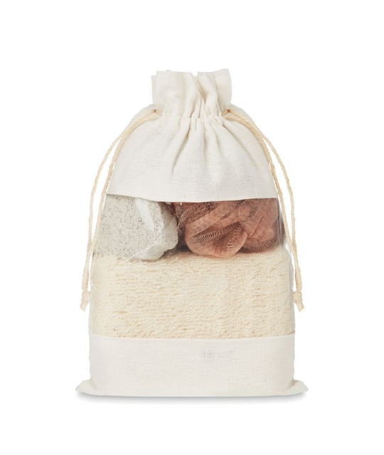 CUIDA SET - Bath set in cotton pouch