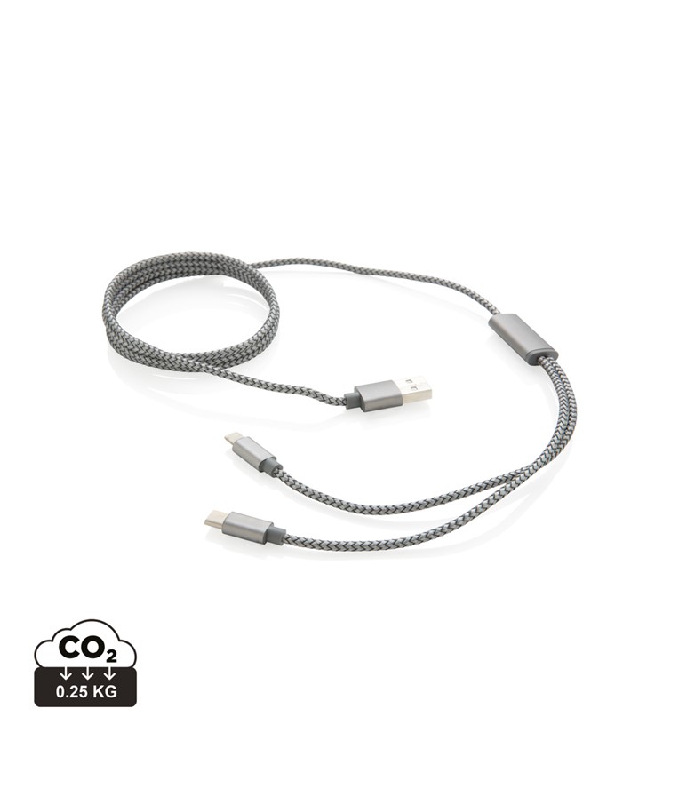 3-in-1 braided cable