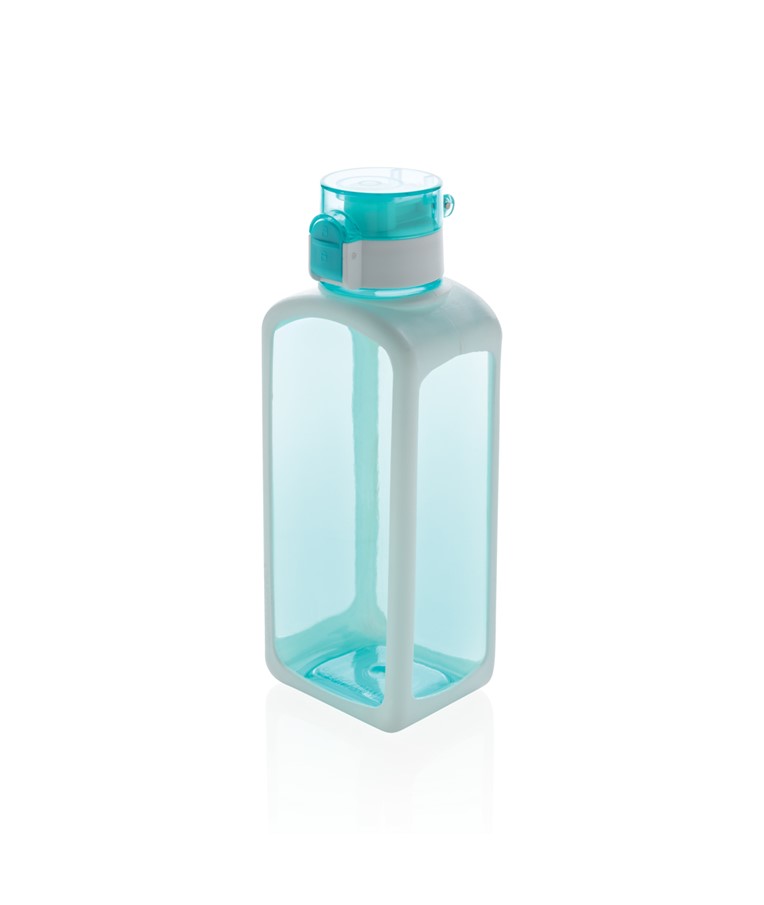 Squared lockable leak proof tritan water bottle