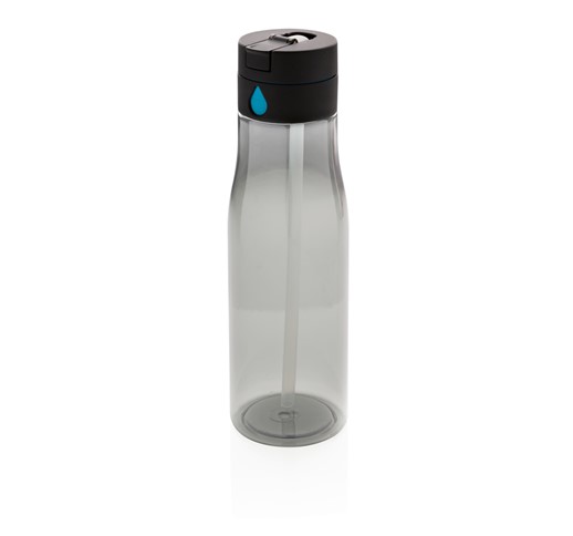 Aqua hydration tracking bottle with spout