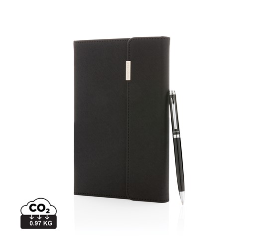 Swiss Peak deluxe A5 notebook and pen set