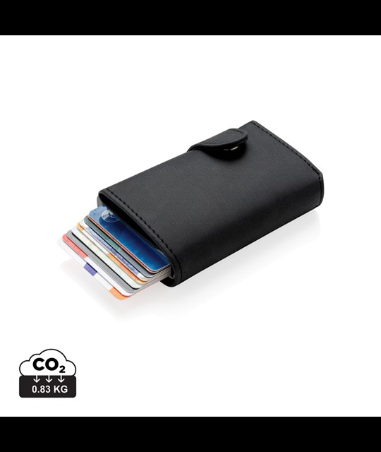 Standard aluminium RFID cardholder with PU wallet