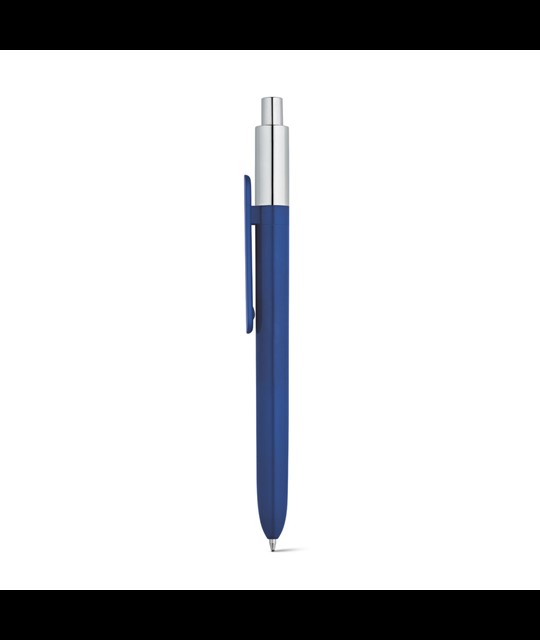 KIWU Chrome. ABS kemični svinčnik s sijočim zaključkom in vrhom s kromiranim zaključkom