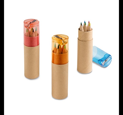 Škatla za svinčnike s 6 barvnimi svinčniki - ROLS