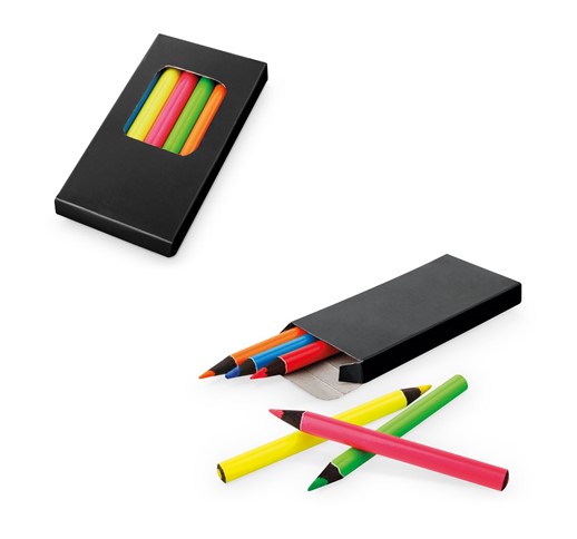 Škatla za svinčnike s 6 barvnimi svinčniki - MEMLING
