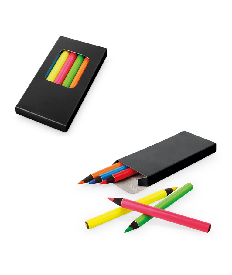 Škatla za svinčnike s 6 barvnimi svinčniki - MEMLING