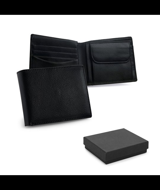 BARRYMORE. Leather wallet with RFID blocking