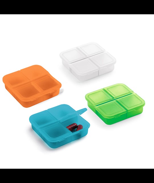 ROBERTS. Pill box with 4 dividers