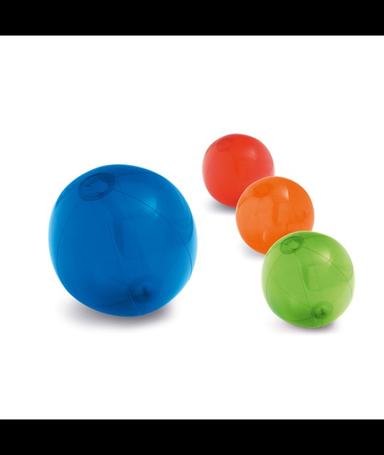 PECONIC. Inflatable beach ball in translucent PVC