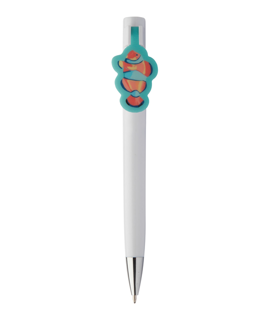 Plastični kemični svinčnik s sponko - Creaclip