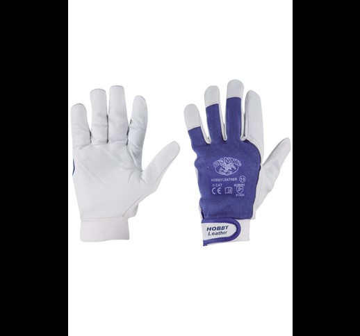 HOBBYLEATHER MECHANICAL RISK GLOVES  FULL GRAIN WITH SOUTHAFRICA STRETCH BACK
