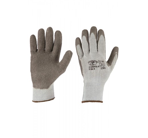 1412AA MINIMUM RISK GLOVES  10G COTTON AND POLYESTER BLENDLATEX COATED