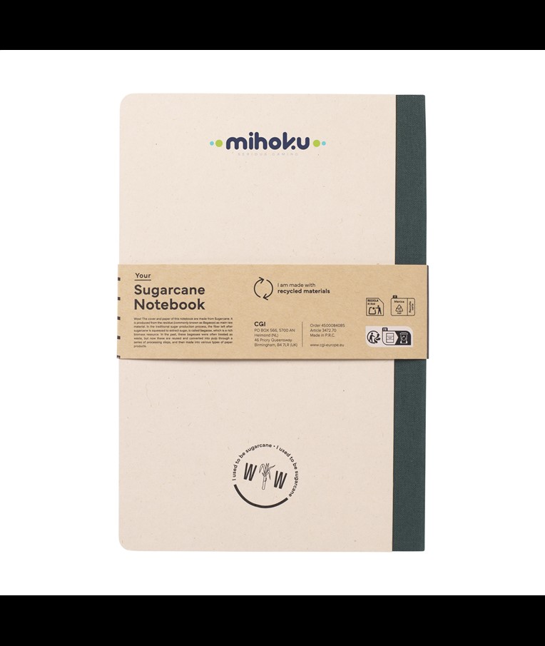 Sugarcane Paper Notebook A5